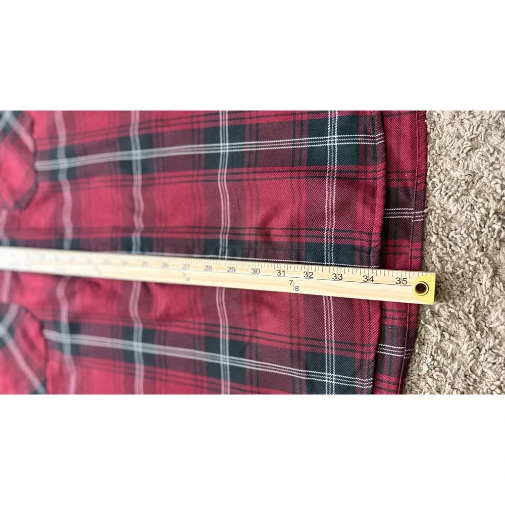 Dixxon Flannel Co Chianti Red Black Plaid Button Down Shirt Mens 3X Long mm16‎